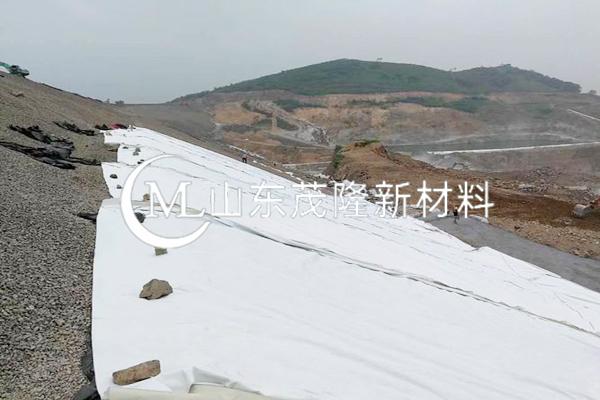 《松花江一級支流英格吐河上游生態(tài)保護(hù)修復(fù)工程》土工布施工